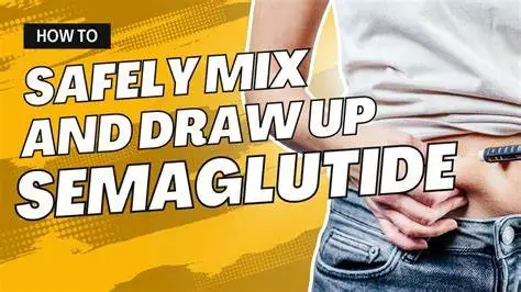 Semaglutide Mixing Instructions